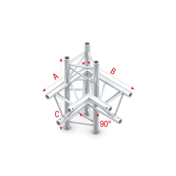 Truss Driehoek 30 T-cross Vertical 3weg Milos