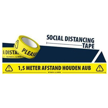 1.5M AFSTAND TAPE  (per stuk)