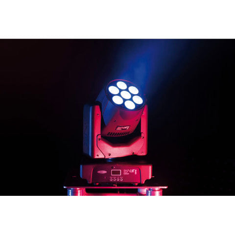 SHARK WASH ONE SHOWTEC 7 x 12W Q6 RGBWA + UV LED MOVINGHEAD