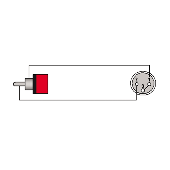 ADAPTER XLR VROUWELIJK - RCA MANNELIJK BASIC SERIE