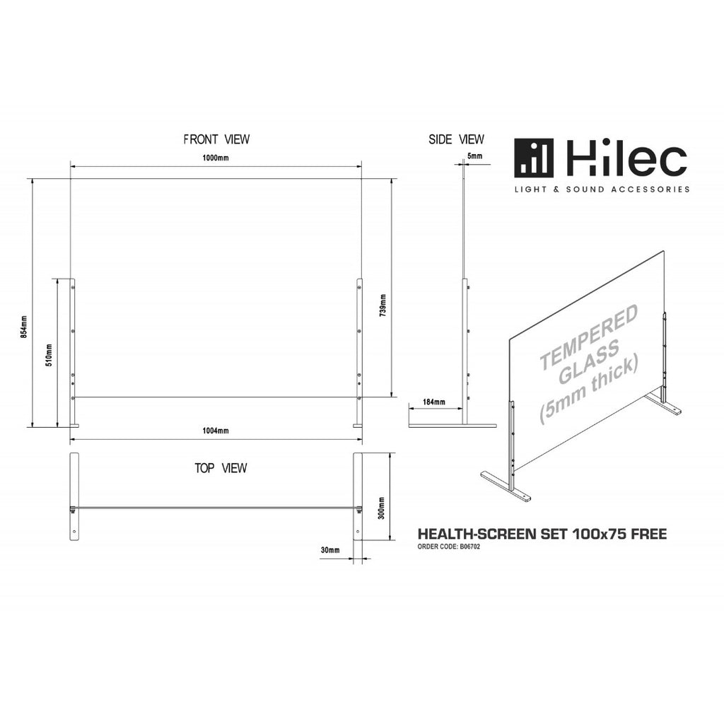HEALTH-SCREEN SET 100x75 HILEC - EOL