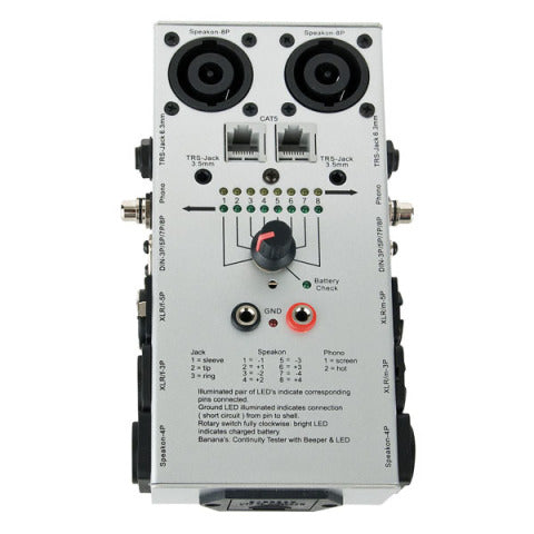 Cable Tester Pro Showgear Kabeltester voor audio
