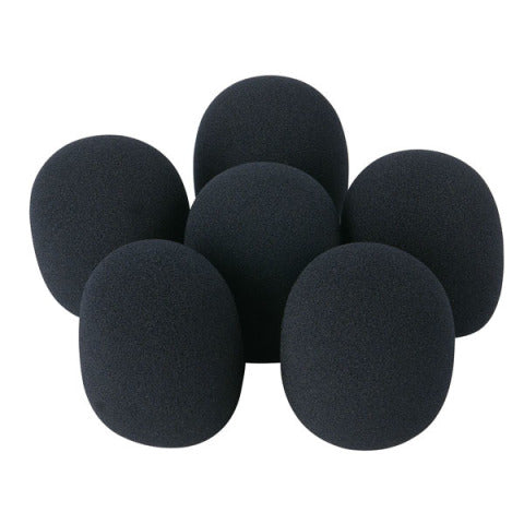 DWS-66 DAP AUDIO MICROFOON WINDSCREEN SET 6 STUKS ZWART