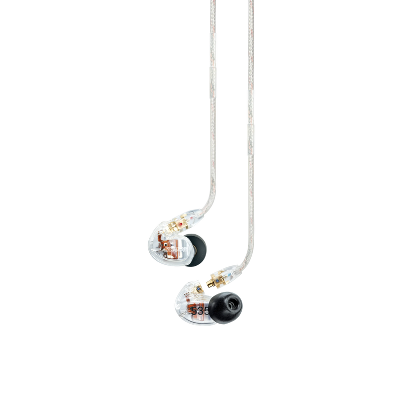 SE535-CL SHURE TRIPLE HIGH-DEFINITION EARPHONES CLEAR (PRO)