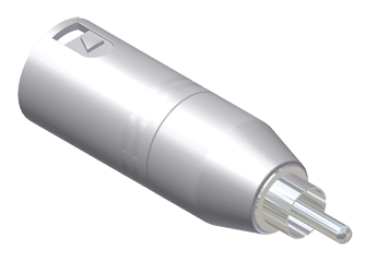 ADAPTER XLR MANNELIJK - RCA MANNELIJK BASIC SERIE
