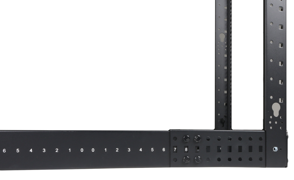 4-POST OPEN FRAME 19" RACK - 42 UNIT - 550~950MM MAX 450KG