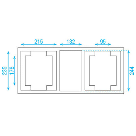 Case voor 2x Phantom 65 Showtec Value Line