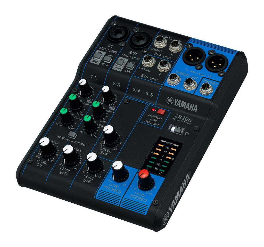 MG06 YAMAHA 6-kanaals analoge mixer