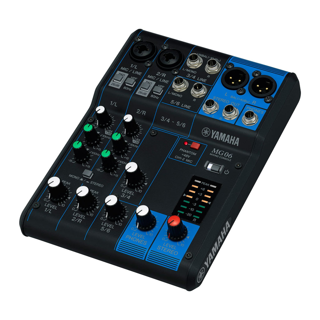 MG06 YAMAHA 6-kanaals analoge mixer