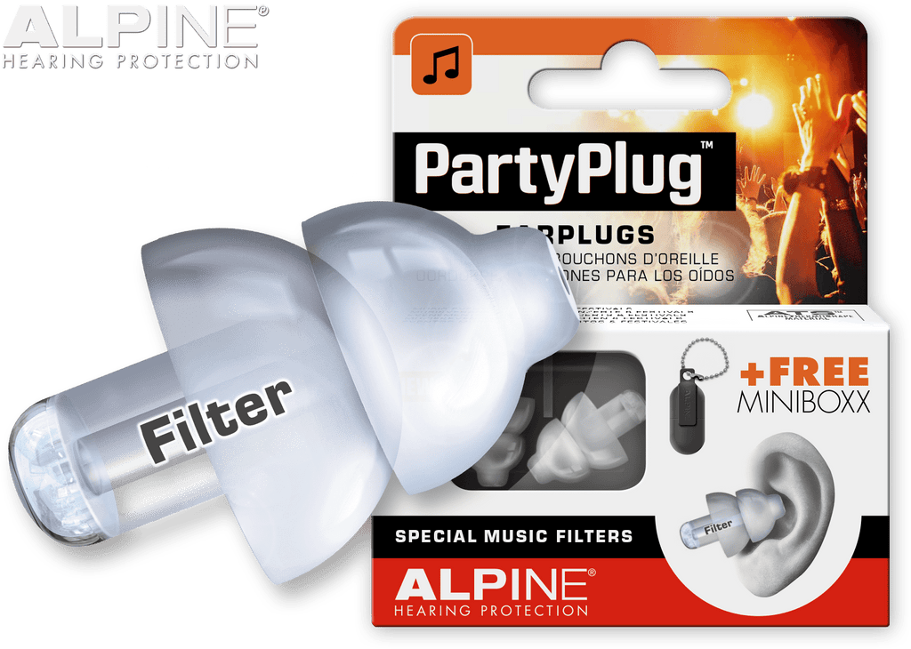 PARYPLUG GEHOORBESCHERMING ALPINE TRANSPARANT
