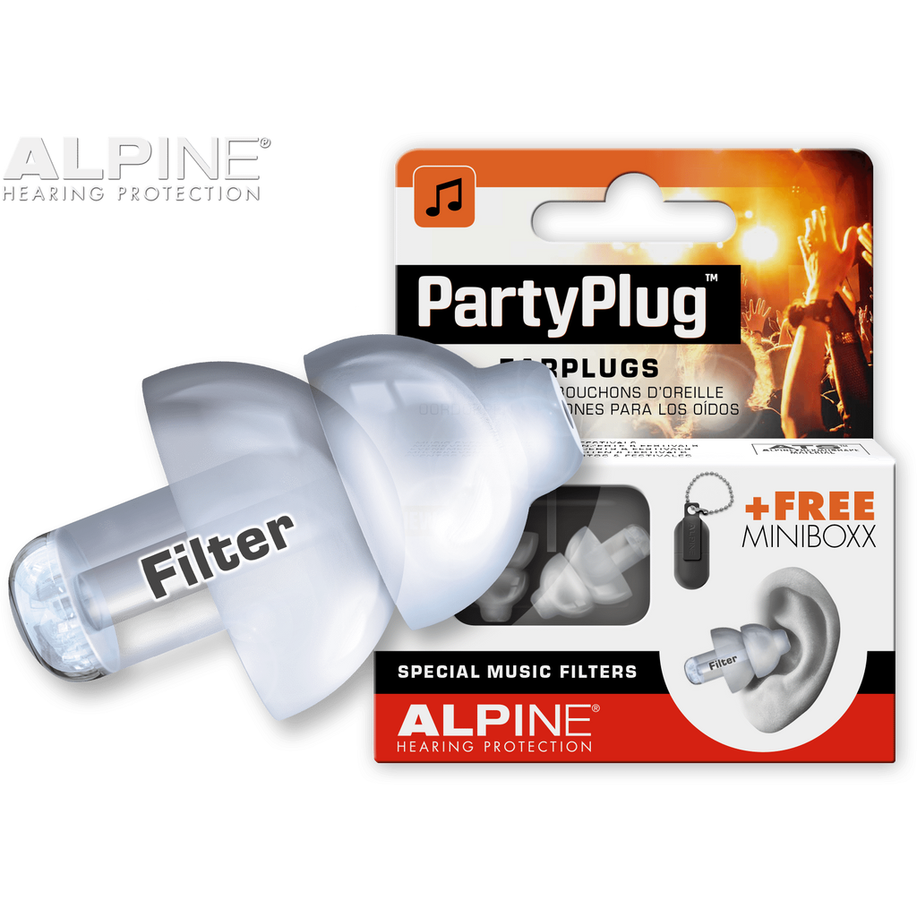 PARYPLUG GEHOORBESCHERMING ALPINE TRANSPARANT