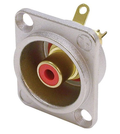 NF2D-2 RCA CHASSIS SILVER D-SIZE RED NEUTRIK