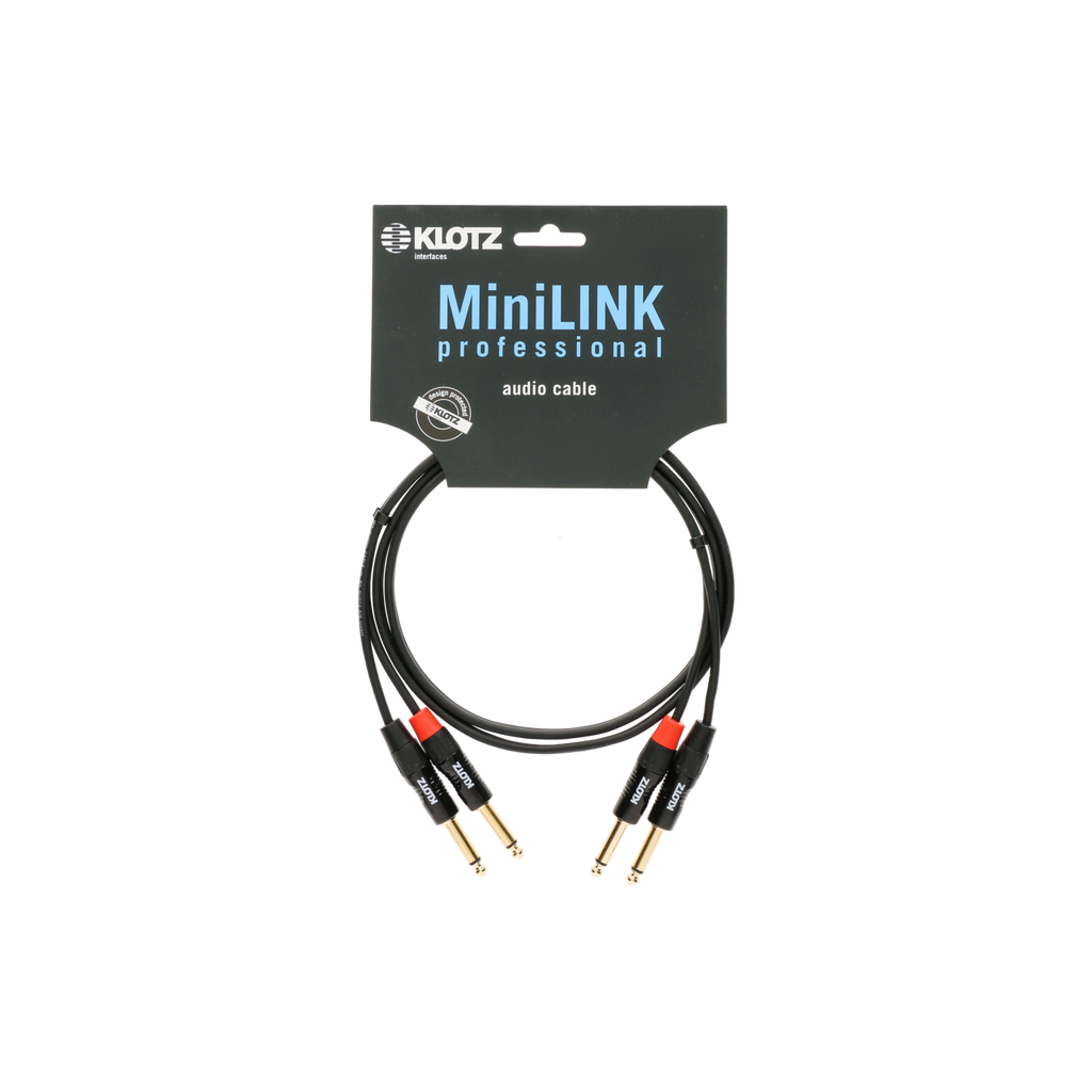 KT-JJ150 Klotz Dubbele Mono Jackkabel (1,5m)