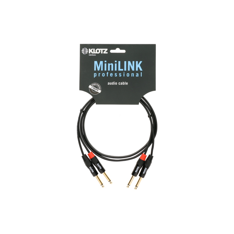 KT-JJ150 Klotz Dubbele Mono Jackkabel (1,5m)