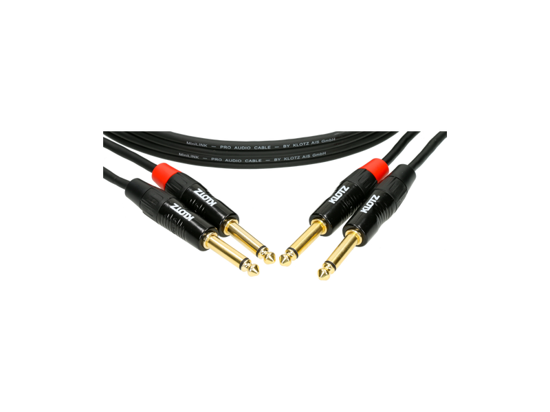 KT-JJ150 Klotz Dubbele Mono Jackkabel (1,5m)