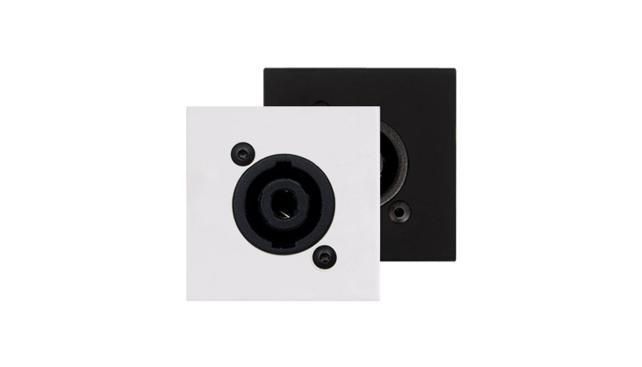 CP45SPE/B AUDAC CONNECTION PLATE 1 4P SPEAKON 45X45MM EOL