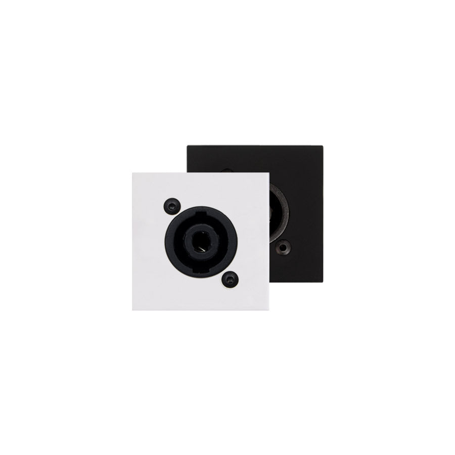 CP45SPE/B AUDAC CONNECTION PLATE 1 4P SPEAKON 45X45MM EOL