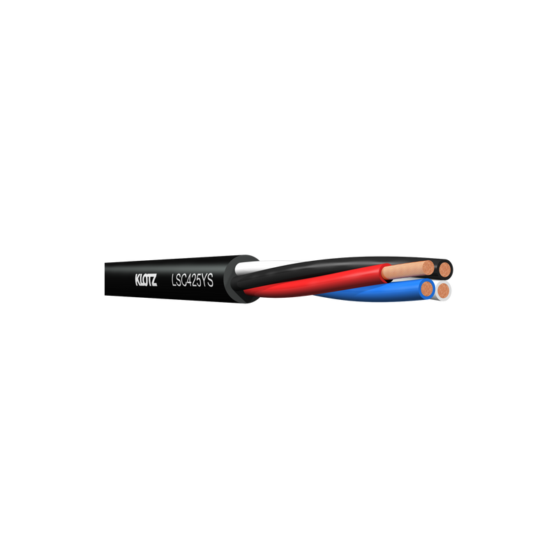 LSC425YS.100 KLOTZ Luidsprekerkabel PVC 4x 2,5mm² (100 Meter)