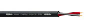 CLS240 LUIDSPREKERKABEL 2X4mmý HIGHFLEX ZWART / METER