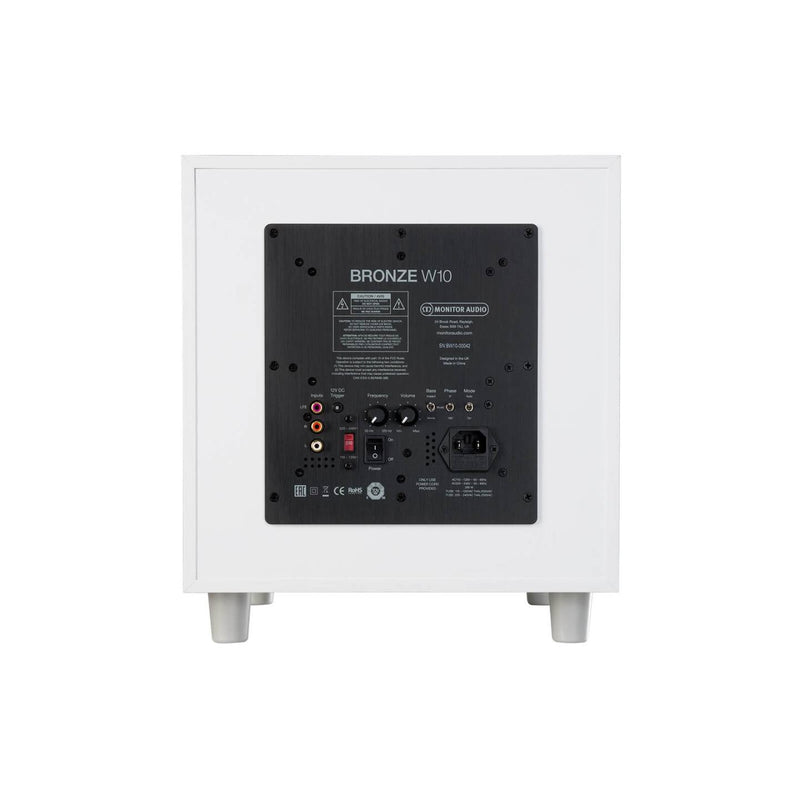 Bronze W10 Wallnut Actieve Subwoofer Monitor Audio 
