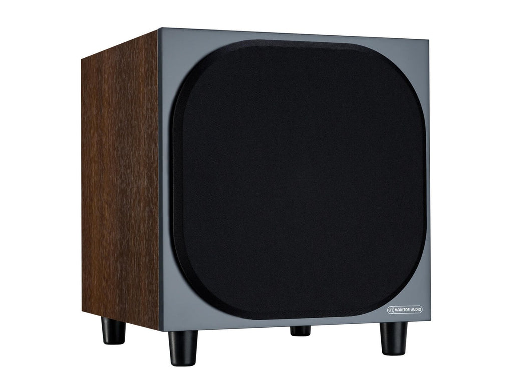 Bronze W10 Wallnut Actieve Subwoofer Monitor Audio 