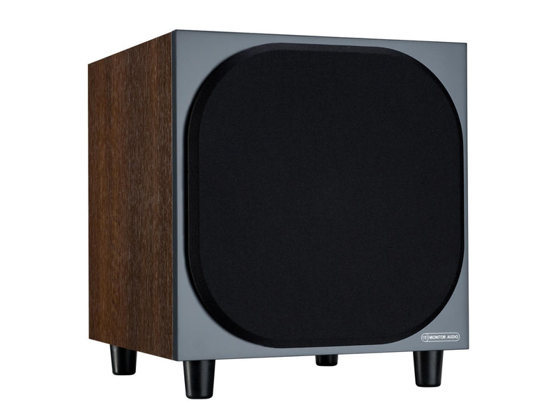 Bronze W10 Wallnut Actieve Subwoofer Monitor Audio 