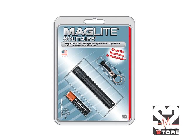 MAGLITE SOLITAIRE ZWART IN BLISTER