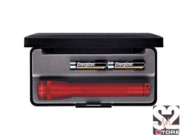 MAGLITE MINIAA ROOD ZAKLAMP IN ETUI