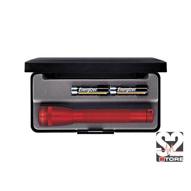 MAGLITE MINI AA ZAKLAMP ROOD IN CASE MAGLITE @UIT GAMMA