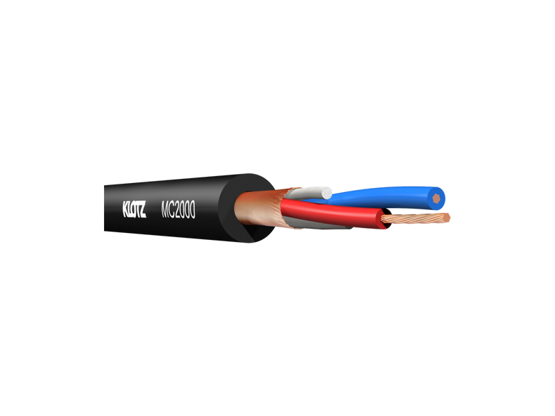 MICROFOONKABEL SUPERIOIR PVC ZWART MC2000SW KLOTZ /PER METER