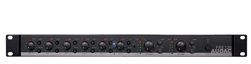 PRE126 AUDAC 2 Zone 6 Channel Voorversterker