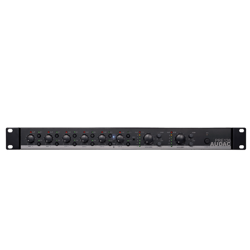PRE126 AUDAC 2 Zone 6 Channel Voorversterker