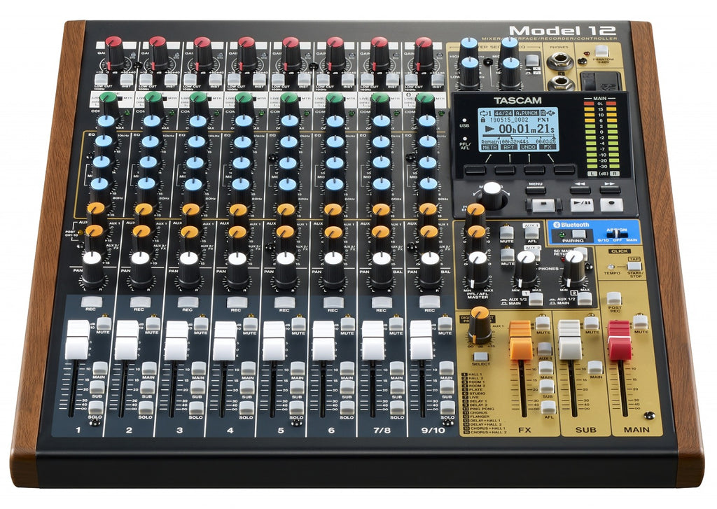 MODEL 12 TASCAM 10-KANAALS MENGPANEEL