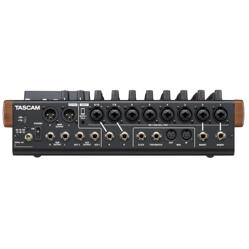 MODEL 12 TASCAM 10-KANAALS MENGPANEEL