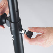 21337 K&amp;M Tussenpaal 90.5-145cm M20 Zwart