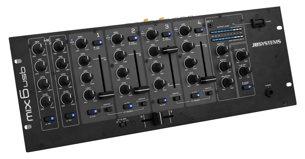 MIX 6 USB JB SYSTEMS 19'' MIXER 6-KANAALS