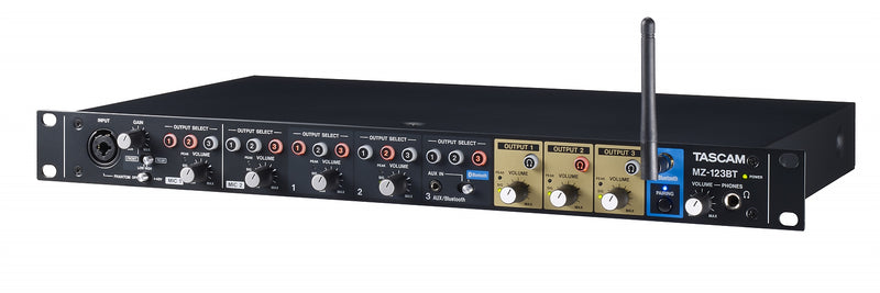 MZ-123BT TASCAM COMPACT MULTI-ZONE AUDIO MIXER + BLUETOOTH
