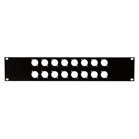19" CONNECTOR-PANEL 2U  16x D-SIZE OPENING DAP AUDIO.