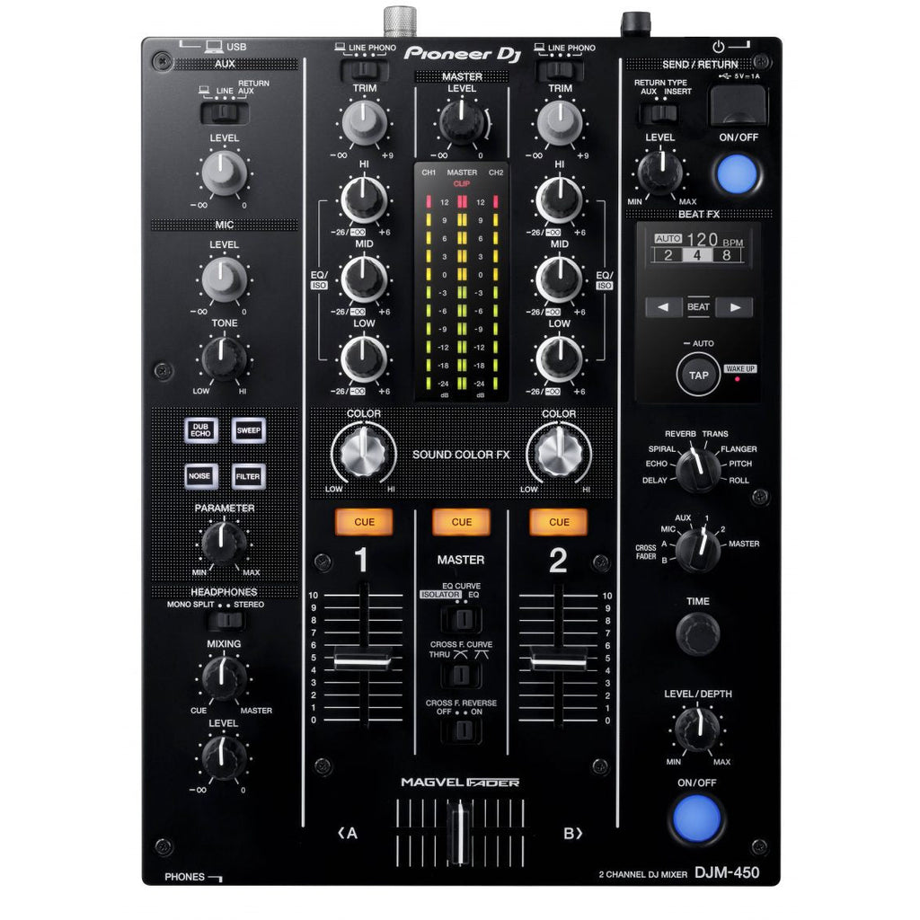 DJM-450 PIONEER DJ 2-kanaals DJ mixer