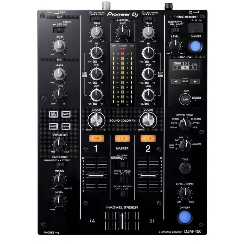 DJM-450 PIONEER DJ 2-kanaals DJ mixer