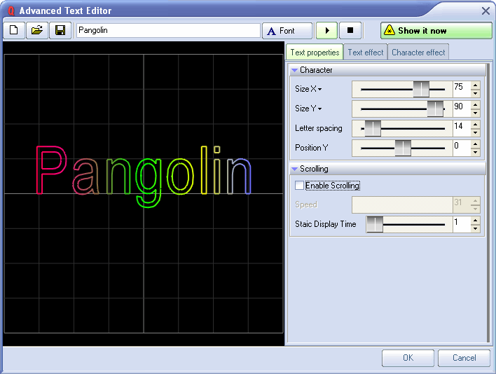 QUICKSHOW WITH FB3QS PANGOLIN