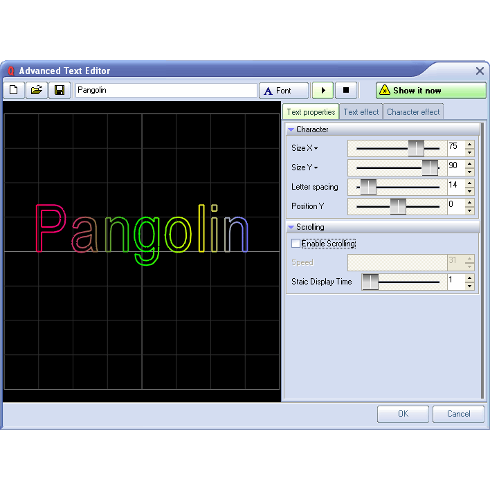 QUICKSHOW WITH FB3QS PANGOLIN