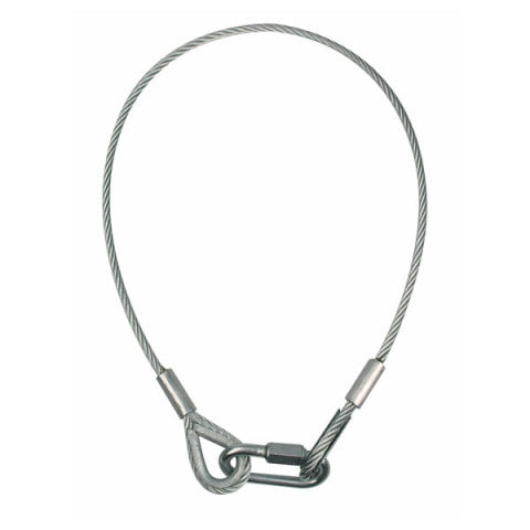 SAFETY CABLE 8MM 1M GEKEURD SHOWTEC