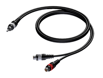 CAB727/0.25 RCA MALE TO 2 RCA FEMALE 0.25 M PROCAB