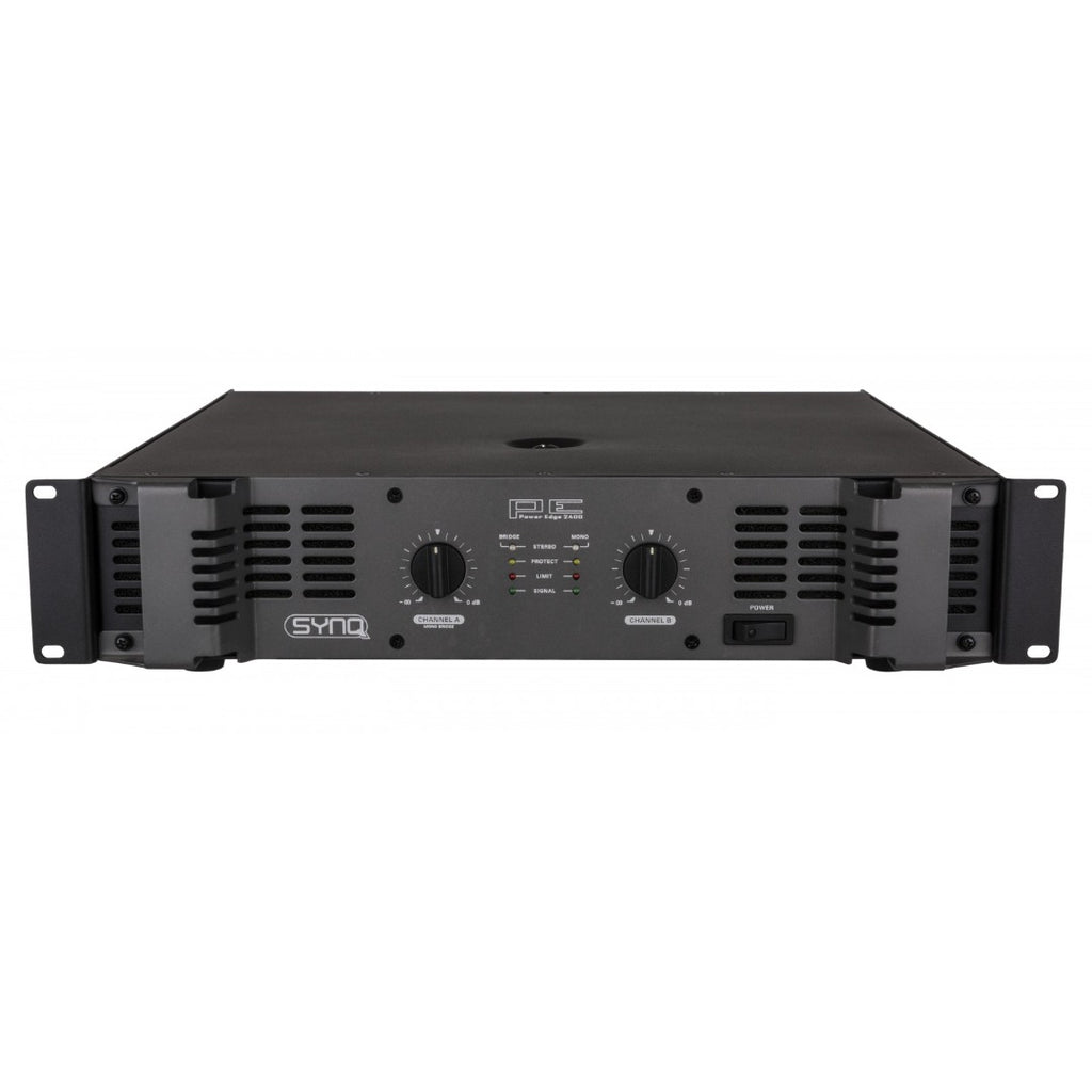 PE-2400 SYNQ VERSTERKER.2x1200W RMS @4 OHM