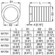 M1701 TUBE VOOR BASS 50 MM PENN ELCOM