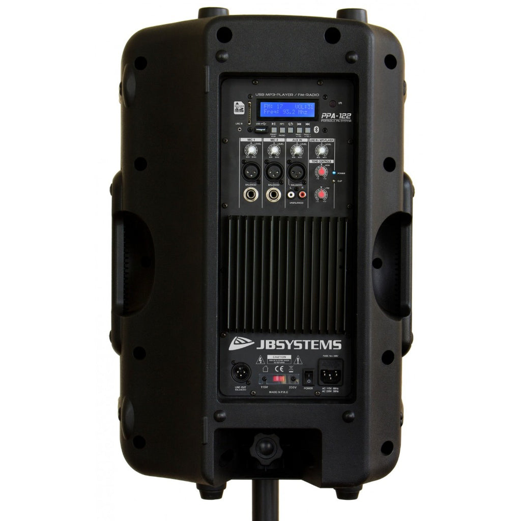 PPA-122 JB SYSTEMS Actieve Luidspreker met Bluetooth/Fm Radio 