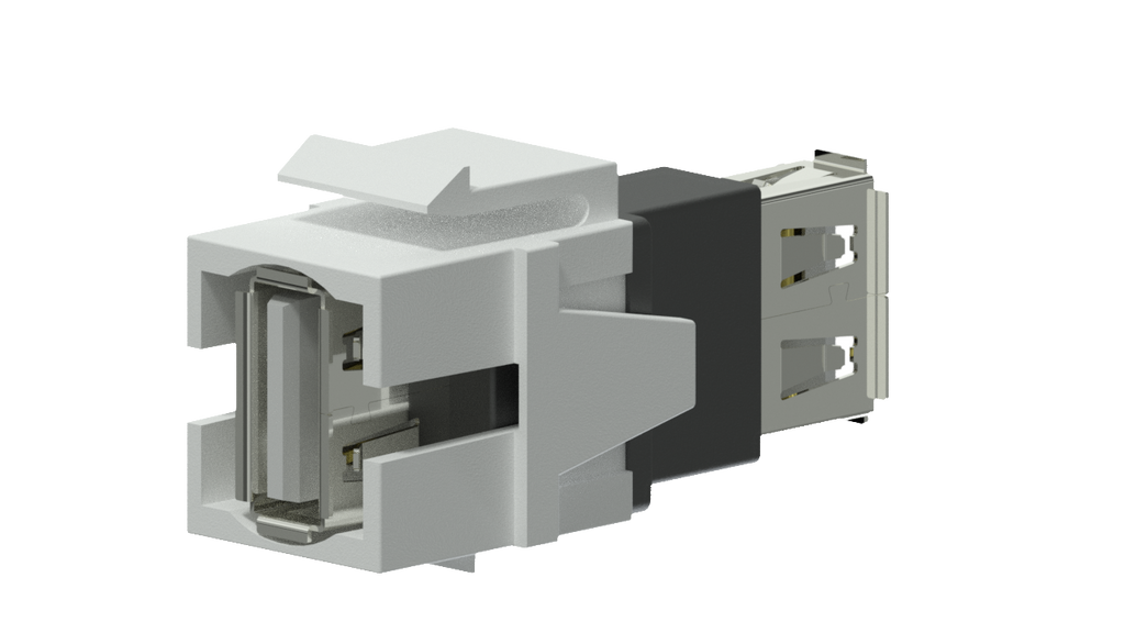 KEYSTONE ADAPTER PROCAB USB2.0 -->USB2.0 A (WHITE)
