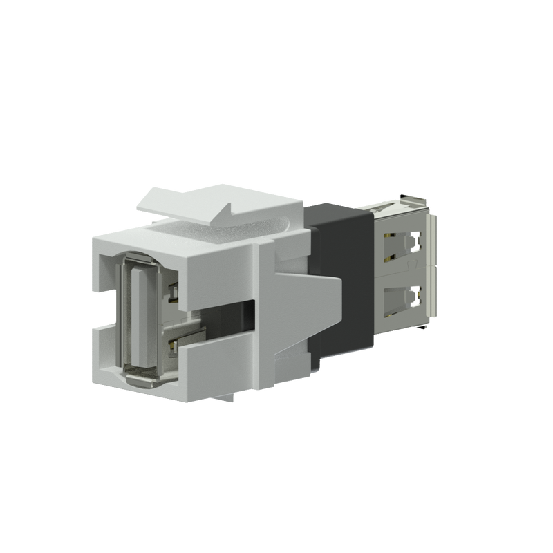 KEYSTONE ADAPTER PROCAB USB2.0 -->USB2.0 A (WHITE)