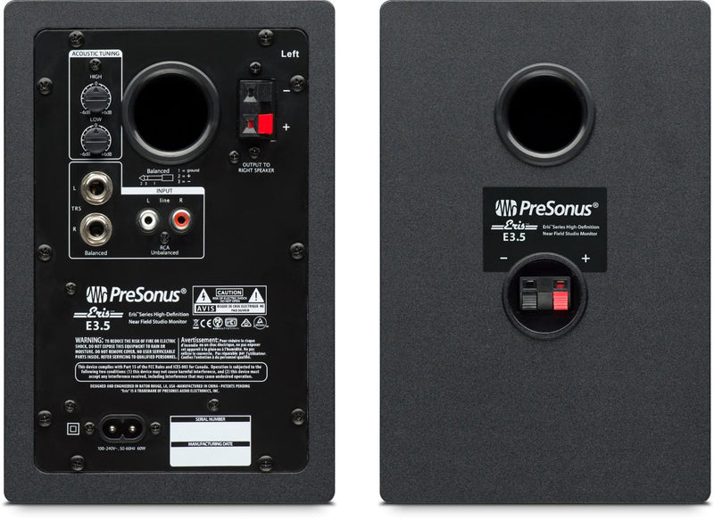 ERIS E3.5 Presonus Studio Monitor Set